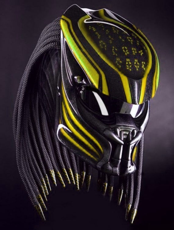 Großartig Custom Predator Helm Gelbe Linie | Dot Und Ece Geprüft Großartig Custom Predator Helm Gelbe Linie | Dot Und Ece Geprüft von LuxBearCustom