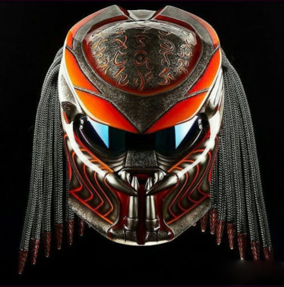 Großartig Custom Predator Helm Orange Monster | Dot Und Ece Geprüft von LuxBearCustom