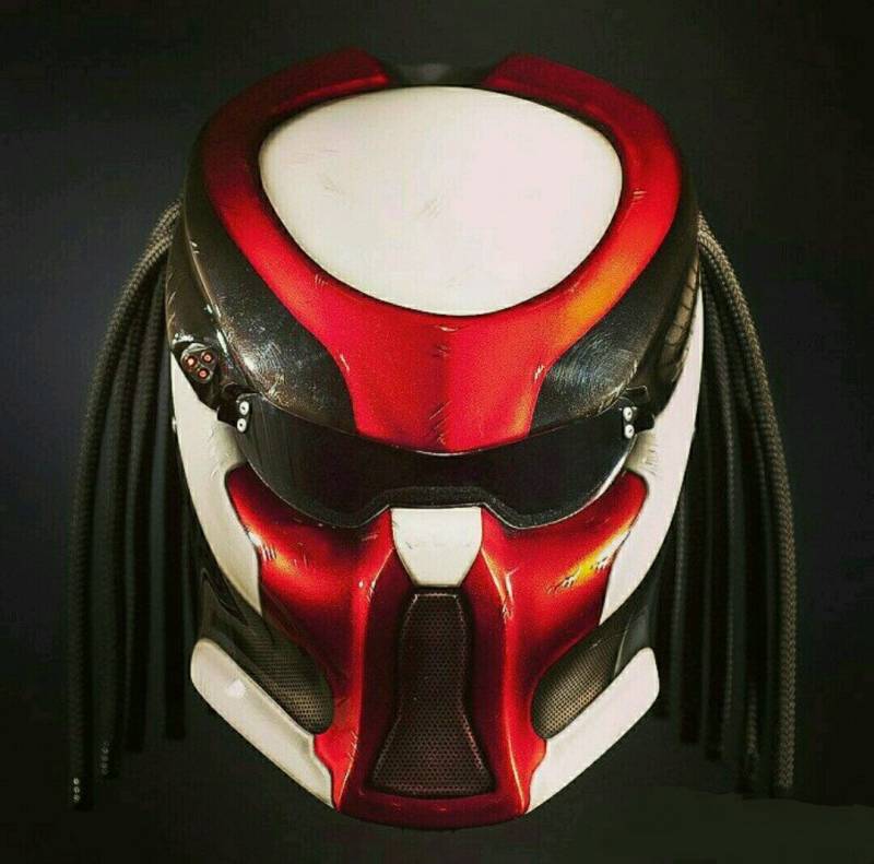 Neuer Predator Motorrad Helm Colorblocked | Dot Und Ece Geprüft von LuxBearCustom
