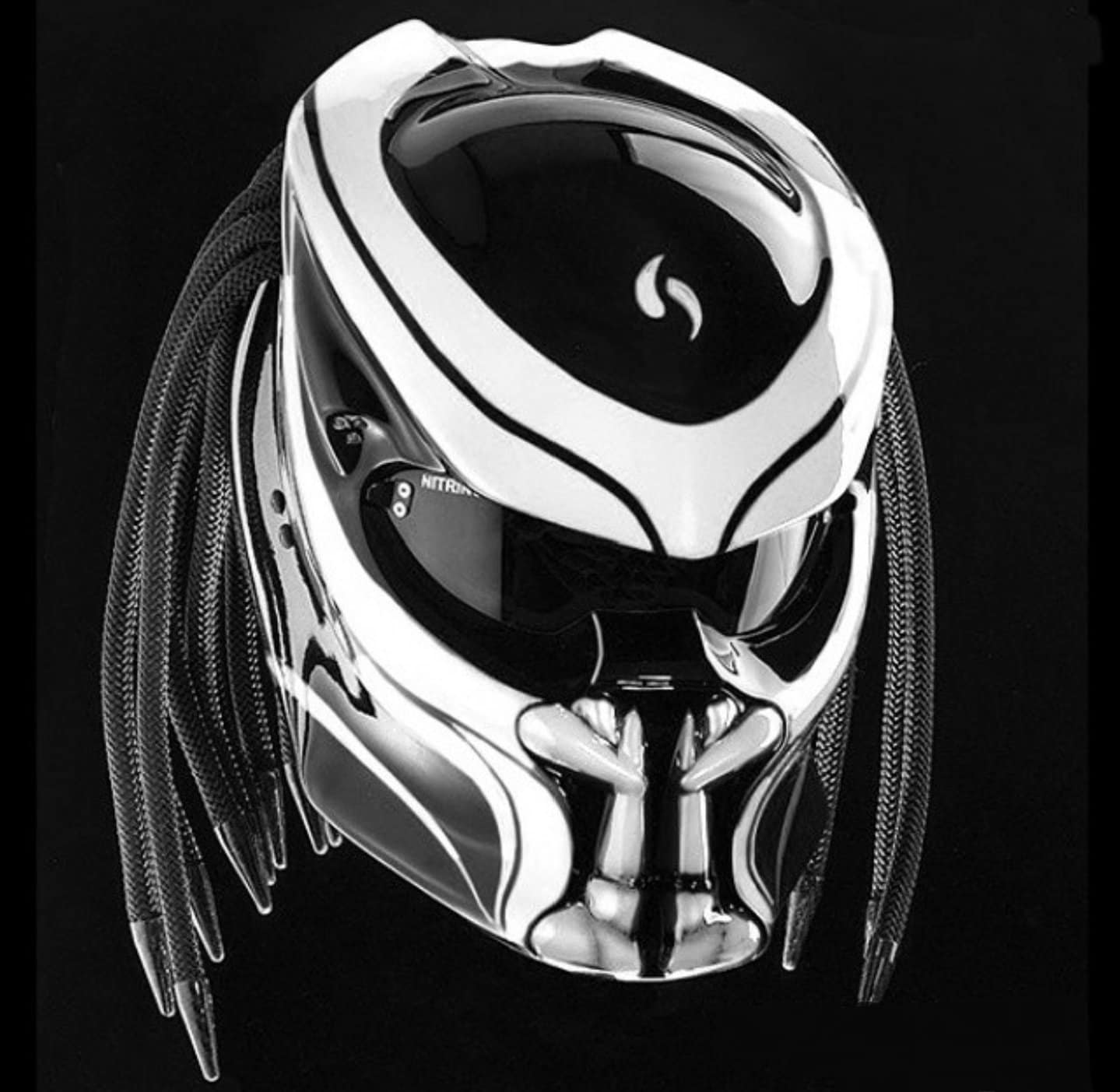 Tolle Custom Predator Motorrad Weiße Linie | Dot Und Ece Geprüft Tolle Custom Predator Motorrad Weiße Linie | Dot Und Ece Geprüft von LuxBearCustom