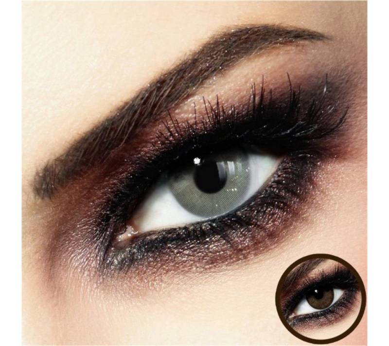 LuxDelux Farblinsen Baracuda Gray - Hochdeckende Graue Farbige Kontaktlinsen LuxDelux, Weiche Farblinsen von LuxDelux