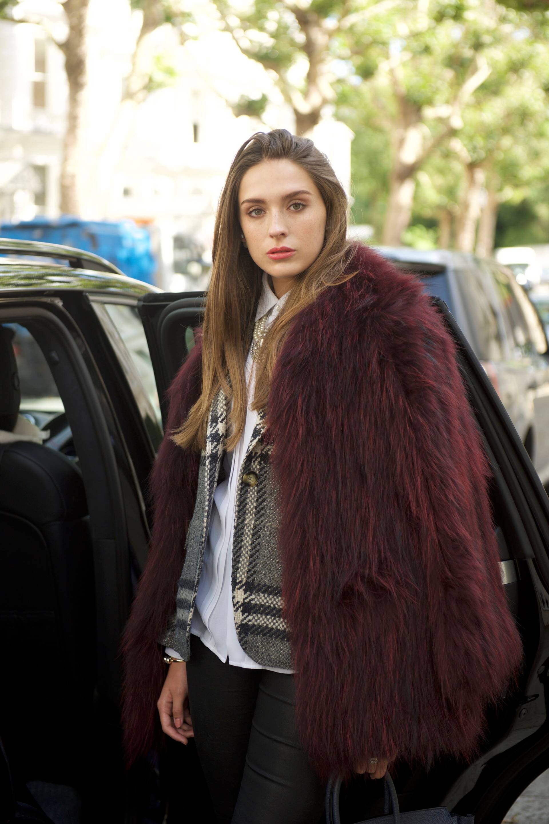Fox Ur Oversized Knitted Wine Red Jacket Cardigan Fox Ur Oversized Knitted Wine Red Jacket Cardigan von LuxFashionStudio