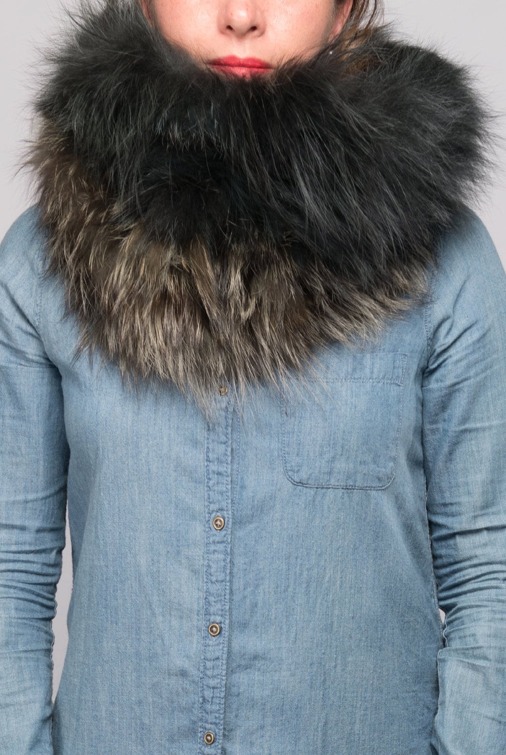 Grüner Zwei-Ton-Fuchsur Snood Grüner Zwei-Ton-Fuchsur Snood von LuxFashionStudio