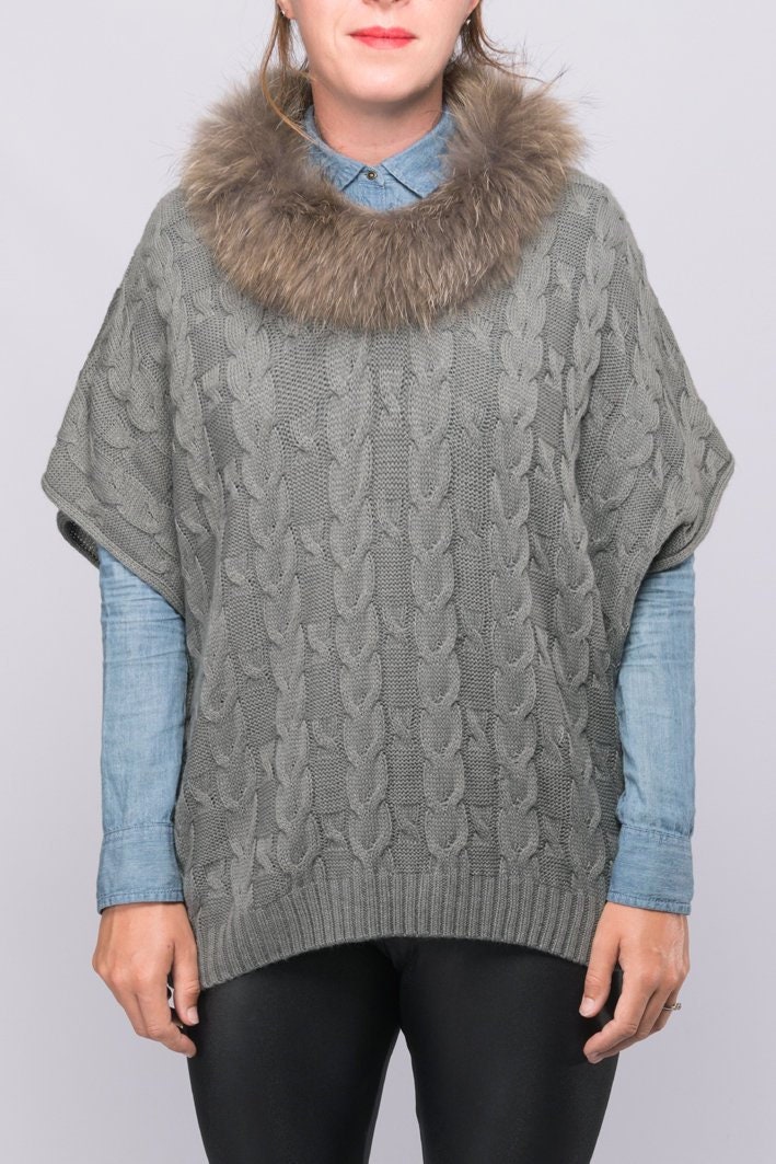 strickschnupperer Mit Fuchsflauer-Trims strickschnupperer Mit Fuchsflauer-Trims von LuxFashionStudio