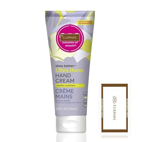 Skincare Set - Contains eos Vanilla Cashmere Hand Cream, Moisturizer for Dry Hands, Lasting Protection, 2,5 oz with a Luxpaks Cleansing Wipe von LuxPaks