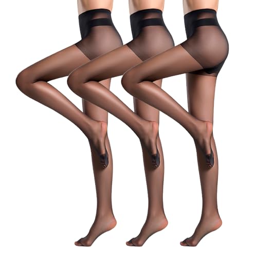 LuxStellar Strumpfhosen Damen, 3Paar Feinstrümpfe Damen mit Hoher Elastizität und Atmungsaktivität Schwarze Strumpfhose für Büro Abend oder Alltag Elegant & Bequem von LuxStellar