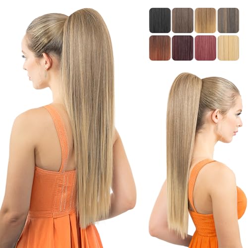 LuxeHair Luxehair Pferdeschwanz-Extensions, 61 cm lang, gerade, mit Clip, Pferdeschwanz, mit Haarspange, für Frauen LuxeHair Luxehair Pferdeschwanz-Extensions, 61 cm lang, gerade, mit Clip, Pferdeschwanz, mit Haarspange, für Frauen von LuxeHair