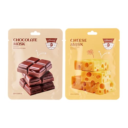 2 Pack Hydrate Face Mask, Brighten Face Mask Set,Beruhigendes masken-Set für Frauen,Mädchen alle Hauttypen von LuxeLavish