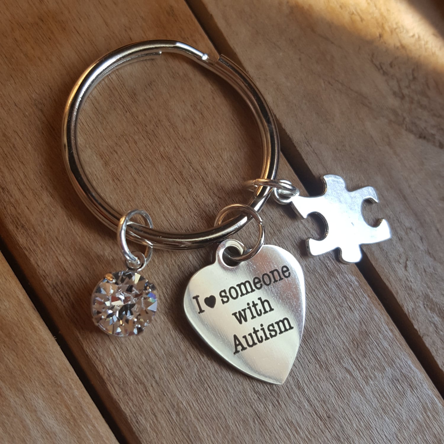 Autismus Bewusstsein Schlüsselanhänger, Mama Geschenk, Puzzle Stück Charme Unterstützung Geschenkidee Autismus Bewusstsein Schlüsselanhänger, Mama Geschenk, Puzzle Stück Charme Unterstützung Geschenkidee von LuxedesignsbySarah