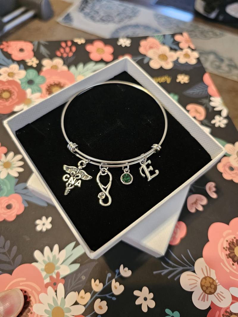 Cna Geschenke, Schmuck, Armband, Zertifizierte Pflegehelferin Geburtsstein Ursprüngliche Geschenk von LuxedesignsbySarah