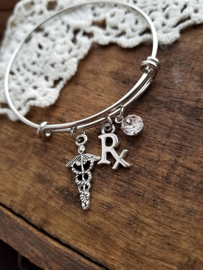 Geschenk Für Apotheker Techniker Armreif Armband Bettelarmband Rx Bettelarmband von LuxedesignsbySarah