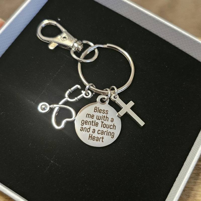 Graduierung Geschenk, Krankenschwester Schätzen Gebet Schlüsselbund, Religiöses Geschenk Für Krankenschwester, Danke von LuxedesignsbySarah