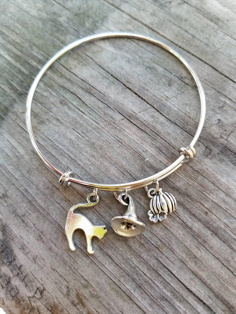 Halloween Armband, Kürbis Katzen Hexen Hut Herbst Schmuck, Charme von LuxedesignsbySarah