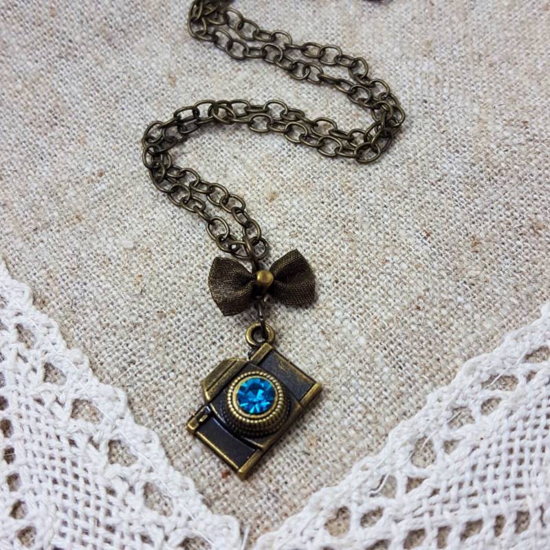 Kamera-Halskette, Fotograf Halskette, Kamera-Charme-Halskette, Foto Geschenk Für Fotografen, Kamera Schleifenkette von LuxedesignsbySarah