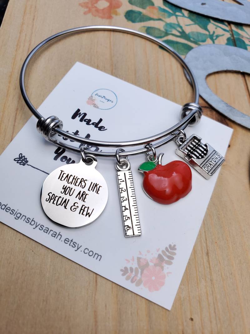 Lehrer Wertschätzung Geschenk Für Lehrer, Wie Sie Charm Armband, Vorschullehrerin, Schmuck, Lehrerarmband von LuxedesignsbySarah