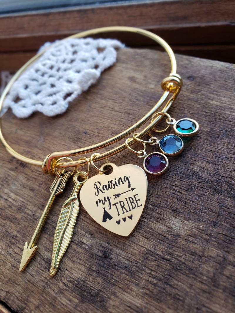 Personalisiertes Geschenk Für Mama, Raiseing My Tribe, Mutter Geburtsstein Bettelarmband, Stammbaum Armband, Werdende Personalisiertes Geschenk Für Mama, Raiseing My Tribe, Mutter Geburtsstein Bettelarmband, Stammbaum Armband, Werdende von LuxedesignsbySarah
