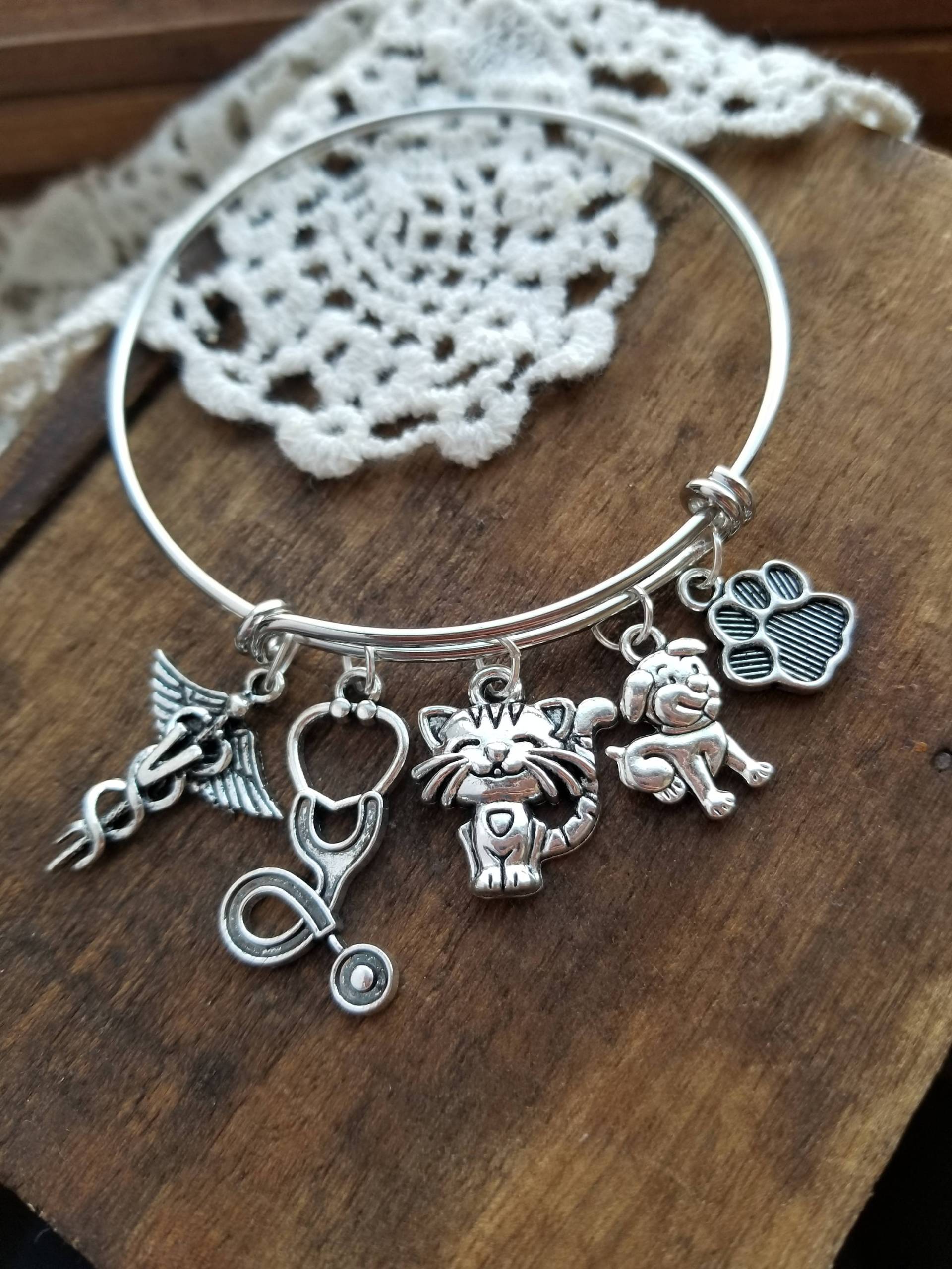 Veterinär Schmuck, Geschenk Für Veterinär, Charme Armband, Abschluss Tierarzt von LuxedesignsbySarah