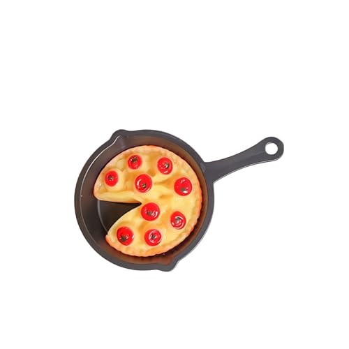 Haarspangen Interessante und Kreative Entenschnabel Spangen Künstliche Lebensmittel Modell Seitenspangen Haaraccessoire für Frauen (Pizza mit goldener Haarspange) von Luxetoys