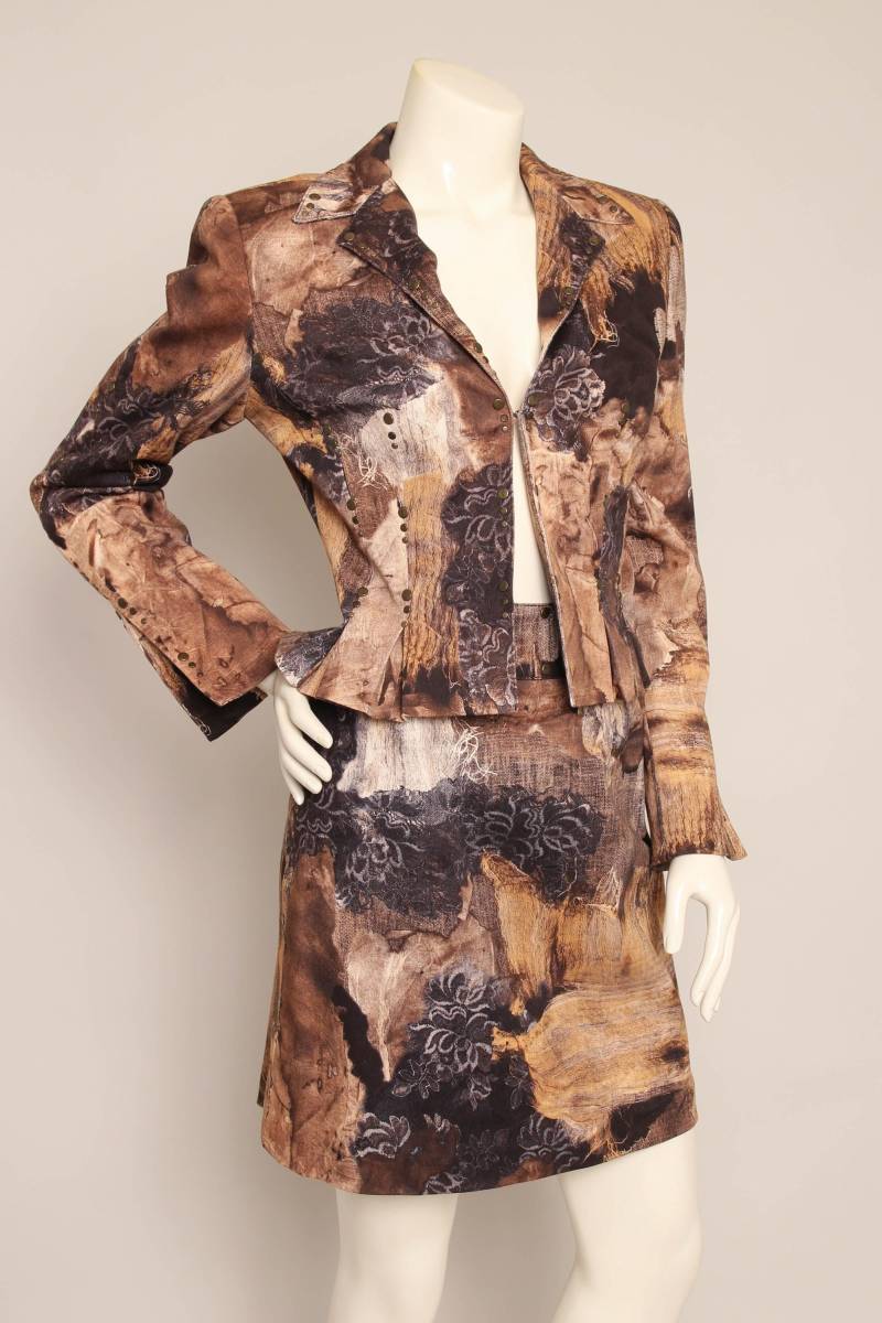 Y2K Alberto Makali Denim-Rock-Anzugset Mit Pferdemotiv Western-stil, Größe S von LuxieVintage