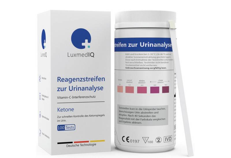 LuxmedIQ Keton-Teststreifen - präziser Keto Test im Urin, 100-St., Zur Überwachung der Ketose bei Keto Ernährung oder Diät LuxmedIQ Keton-Teststreifen - präziser Keto Test im Urin, 100-St., Zur Überwachung der Ketose bei Keto Ernährung oder Diät von LuxmedIQ