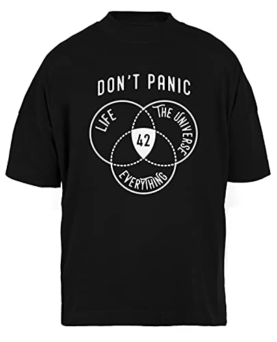 42 Das Antworten Zu Leben, Universum, Und Alles Unisex Schwarz Baggy T-Shirt Herren Damen Baggy Men's Women's Black T-Shirt XXXL 42 Das Antworten Zu Leben, Universum, Und Alles Unisex Schwarz Baggy T-Shirt Herren Damen Baggy Men's Women's Black T-Shirt XXXL von Luxogo