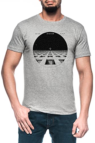Blue Oyster Cult 1972 Herren Grau T-Shirt Kurzarm Men's Grey T-Shirt von Luxogo