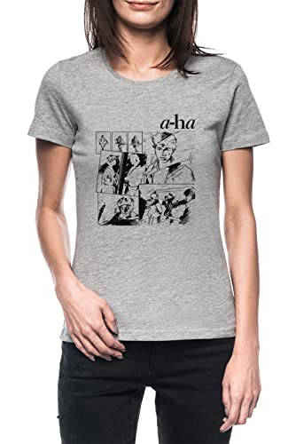 Eine Ha-Musikband Damen Grau T-Shirt Kurzarm Women's Grey T-Shirt L Eine Ha-Musikband Damen Grau T-Shirt Kurzarm Women's Grey T-Shirt L von Luxogo