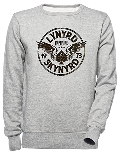 Free Bird - Lynyrd Logo Unisex Grau Jumper Kapuzenpullover Herren Damen Unisex Grey Jumper Men's Women's von Luxogo