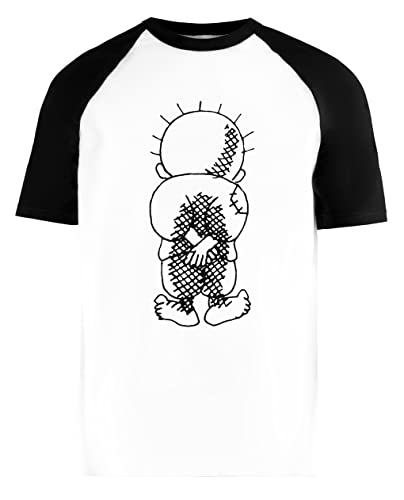 Handala Unisex Weiß Baseball T-Shirt Herren Damen Kurze Ärmel Short Sleeves M Handala Unisex Weiß Baseball T-Shirt Herren Damen Kurze Ärmel Short Sleeves M von Luxogo