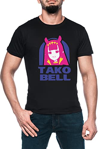 Hololive EN Ina TAKO Bell Logo Parody Herren Schwarz T-Shirt Kurzarm Men's Black T-Shirt 4XL Hololive EN Ina TAKO Bell Logo Parody Herren Schwarz T-Shirt Kurzarm Men's Black T-Shirt 4XL von Luxogo