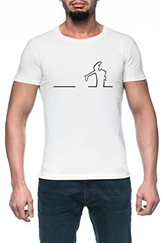 La Linea Herren Weiß T-Shirt Kurzarm Men's White T-Shirt 5XL La Linea Herren Weiß T-Shirt Kurzarm Men's White T-Shirt 5XL von Luxogo