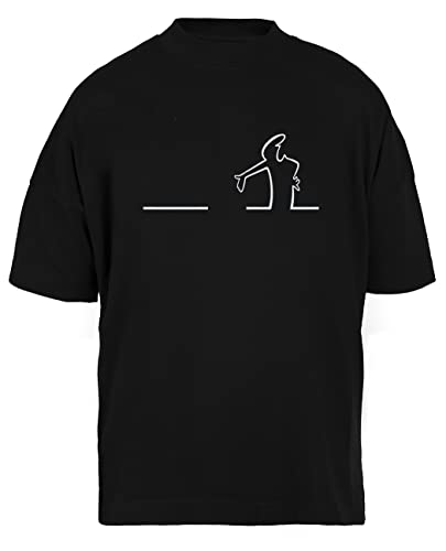La LineaUnisex Schwarz Baggy T-Shirt Herren Damen Baggy Men's Women's Black T-Shirt XXL La LineaUnisex Schwarz Baggy T-Shirt Herren Damen Baggy Men's Women's Black T-Shirt XXL von Luxogo