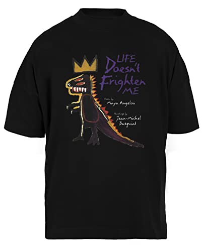 Life Doesn`T Frighten Me Unisex Schwarz Baggy T-Shirt Herren Damen Baggy Men's Women's Black T-Shirt Life Doesn`T Frighten Me Unisex Schwarz Baggy T-Shirt Herren Damen Baggy Men's Women's Black T-Shirt von Luxogo