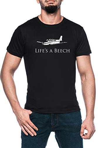 Lifes A Beech Herren Schwarz T-Shirt Kurzarm Men's Black T-Shirt XL Lifes A Beech Herren Schwarz T-Shirt Kurzarm Men's Black T-Shirt XL von Luxogo