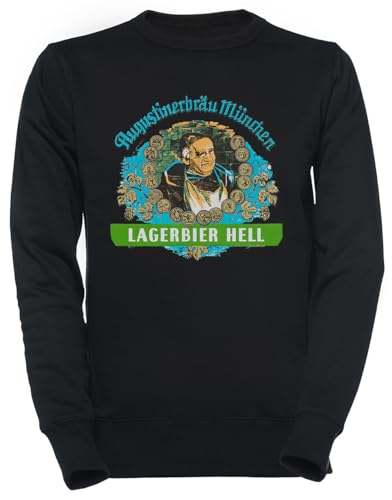 Luxogo Augustiner Munich Bee.Lagerbier Hell Unisex Schwarzer Pullover Herren Damen Unisex Black Jumper Men's Women's von Luxogo