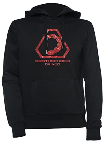 Luxogo Brotherhood of Nod Logo Unisex Schwarz Kapuzenpullover Herren Damen Unisex Black Hoodie Men's Women's L von Luxogo