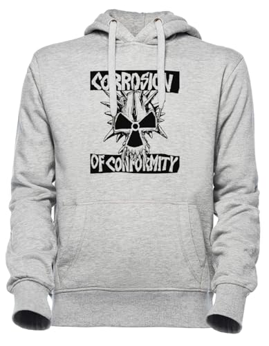 Luxogo Corrosion of Conformity Unisex Grau Jumper Kapuzenpullover Herren Damen Unisex Grey Hoodie Men's Women's von Luxogo