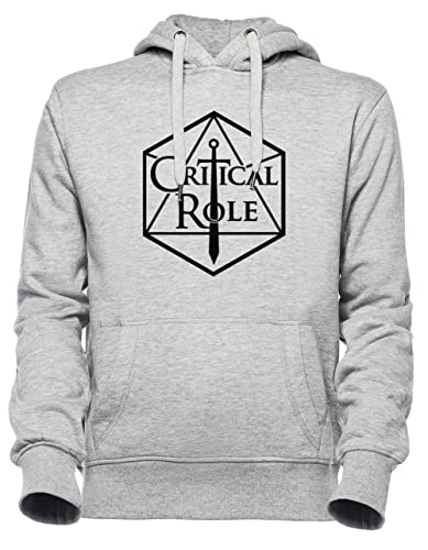 Luxogo Critical Role Logo Unisex Grau Jumper Kapuzenpullover Herren Damen Unisex Grey Hoodie Men's Women's von Luxogo