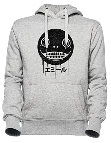 Luxogo Emil Manga-Charakter Unisex Grau Jumper Kapuzenpullover Herren Damen Unisex Grey Hoodie Men's Women's von Luxogo