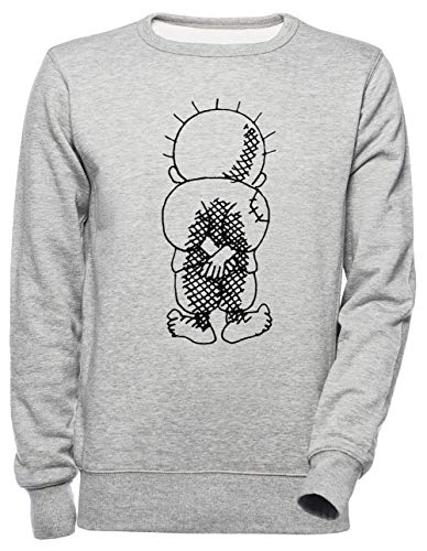 Luxogo Handala Unisex Grau Jumper Sweatshirt Herren Damen Unisex Grey Jumper Men's Women's von Luxogo
