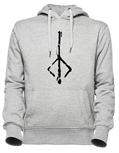 Luxogo Jäger Mark Bloodborne Unisex Grau Jumper Kapuzenpullover Herren Damen Unisex Grey Hoodie Men's Women's von Luxogo