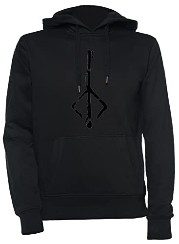 Luxogo Jäger Mark Bloodborne Unisex Schwarz Kapuzenpullover Herren Damen Unisex Black Hoodie Men's Women's XXL von Luxogo
