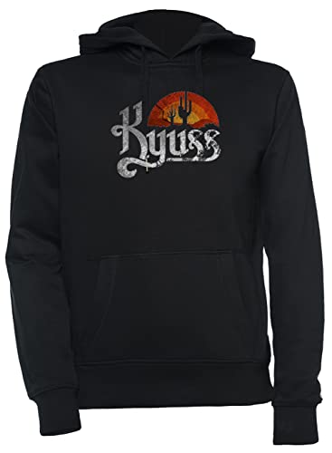 Luxogo Kyuss Music Group Unisex Schwarz Kapuzenpullover Herren Damen Unisex Black Hoodie Men's Women's XL von Luxogo