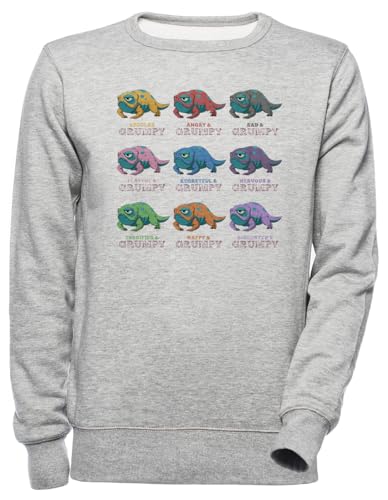 Luxogo Many Moods of Bait Unisex Grau Jumper Kapuzenpullover Herren Damen Unisex Grey Jumper Men's Women's von Luxogo