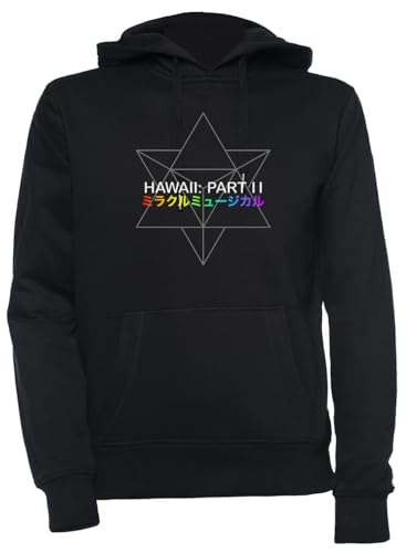 Luxogo Miracle Musical - Hawaii Part Ii Unisex Schwarz Kapuzenpullover Herren Damen Unisex Black Hoodie Men's Women's von Luxogo