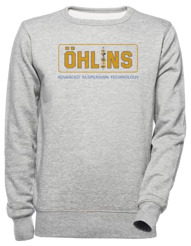 Luxogo Ohlins Racing Retro Unisex Grau Jumper Kapuzenpullover Herren Damen Unisex Grey Jumper Men's Women's von Luxogo