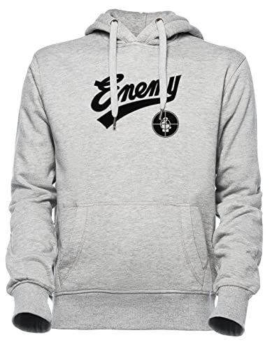 Luxogo Public Enemy Fight The Power Unisex Grau Jumper Kapuzenpullover Herren Damen Unisex Grey Hoodie Men's Women's von Luxogo