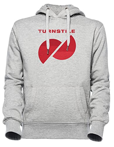 Luxogo Turnstile Hardcore Unisex Grau Jumper Kapuzenpullover Herren Damen Unisex Grey Hoodie Men's Women's von Luxogo