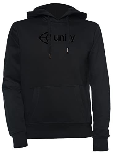Luxogo Unity Fans Active Unisex Schwarz Kapuzenpullover Herren Damen Unisex Black Hoodie Men's Women's L von Luxogo