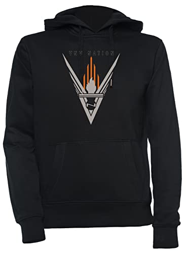 Luxogo VNV Nation Unisex Schwarz Kapuzenpullover Herren Damen Unisex Black Hoodie Men's Women's M von Luxogo